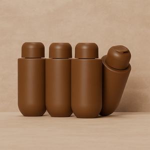 Botella de HDPE de 200ml, <span class=keywords><strong>250ml</strong></span>, 300ml, 350ml con Tapa de Disco y Acabado Suave al Tacto para Gel de Ducha, Champú y Loción Cosmética - Product Image 5