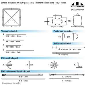 Cho chủ loạt PVC bốn mùa Khung lều <span class=keywords><strong>20ft</strong></span> x <span class=keywords><strong>20ft</strong></span> (6.1m x 6.1m) cho đám cưới & sự kiện cho thuê - Product Image 6
