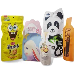 Factory Supplier Special Shape Bags Hot Sealing Packaging Bags Food Grade Safety Cute Animal Shape for Food Snacks