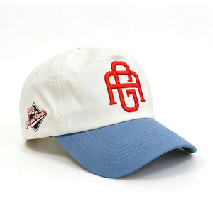 Casquettes de baseball minimalistes personnalisées en coton à 5 panneaux avec broderie 3D, design de lettres, style urbain, pour les fêtes, avec logo personnalisé - Product Image 4