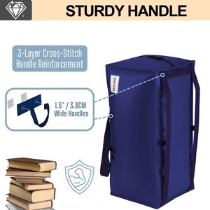 10 Pack <b>Extra</b> <b>Large</b> Moving Bags with Backpack Straps and Carrying Handles Storage Totes for College Dorm Moving Home - Product Image 2