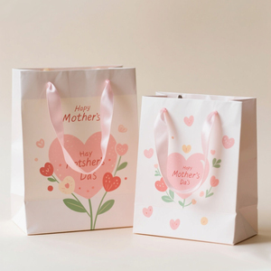 Custom Bunny Prints <strong>Easter</strong> Egg Hunt Kraft Paper <strong>Gift</strong> <strong>Bags</strong> Fast Shipping for Pastel Spring Colors Bulk Order - Product Image 6
