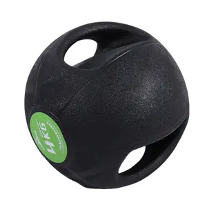 Bola de medicina para equipamentos de ginástica com logotipo personalizado AOPI, bola de prática feita em couro para treino de academia, bola de medicina