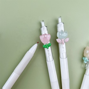 Stylos à encre gel <span class=keywords><strong>KAWAII</strong></span> FLOWER en plastique de 0,5 mm pour l'école et le bureau - Product Image 4