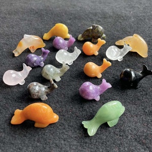 Venta al por mayor Natural tallado a mano verde Aventurina delfín cuarzo transparente ballenas para <span class=keywords><strong>la</strong></span> decoración de meditación - Product Image 5