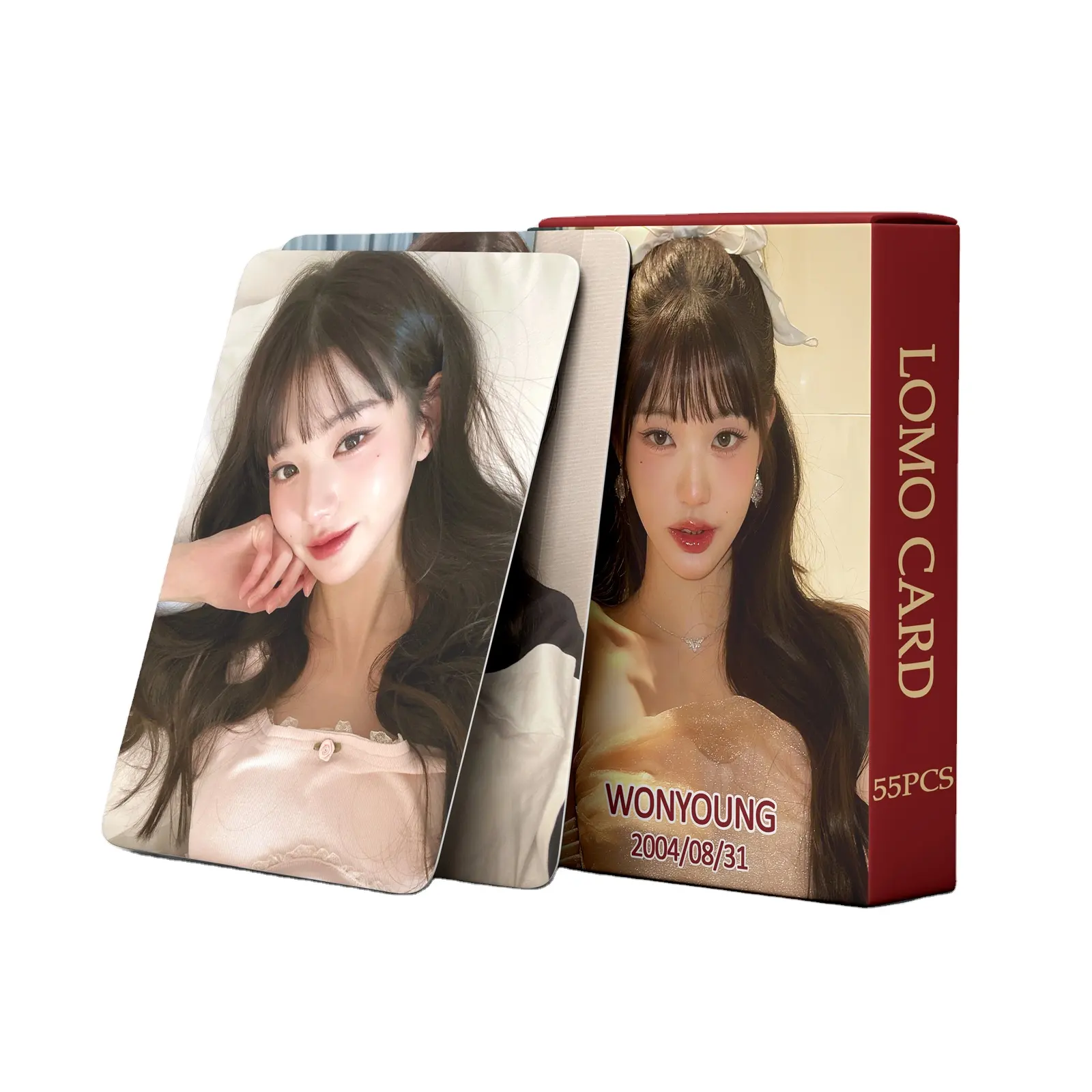 Kpop Jang Won Young Photo Card 55 unids/caja Lomo Card Kpop photocard para regalo papel artesanal Tarjeta de papel