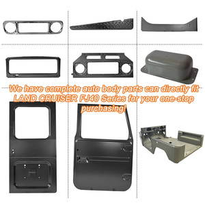Protector de rejilla de babero delantero de acero de repuesto de parachoques delantero resistente para <span class=keywords><strong>Toyota</strong></span> Land Cruiser FJ40 FJ45 1979 1984 - Product Image 5