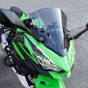 Pare-brise gris clair Yongjin pour <span class=keywords><strong>Kawasaki</strong></span> <span class=keywords><strong>Ninja</strong></span> 400 EX400 <span class=keywords><strong>Ninja</strong></span> 250, déflecteurs de vent avant pour moto Ninja400 - Product Image 6
