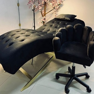 เตียงนวดเสริมความงามแบบพับได้ทันสมัย สำหรับต่อขนตา พร้อมเก้าอี้ - Product Image 1