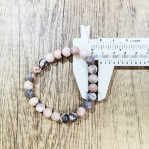 All'ingrosso naturale 8mm cristalli di lucidatura pietre curative <span class=keywords><strong>rosa</strong></span> <span class=keywords><strong>agata</strong></span> braccialetto per Feng Shui - Product Image 5