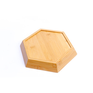 Retro-style dessert and <b>tea</b> <b>tray</b>, bamboo hexagonal dish, dried fruit and fruit plate, hotel creative cake holder, - Product Image 2