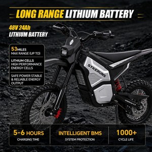 Moto électrique tout-terrain <span class=keywords><strong>X5</strong></span>, vitesse maximale de 44 mph, livraison rapide depuis l'entrepôt américain, idéale pour les aventures hors route, moto électrique tout-terrain - Product Image 3