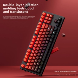 130 phím đôi bắn PBT loại bàn phím Phím mũ với Gradient bên in truyền hiệu ứng ánh sáng - Product Image 5