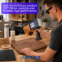 Machine de marquage laser portable 10W pour la date d'expiration, les codes et les logos, pour imprimer sur le bois, le carton, le plastique, le cuir, le métal