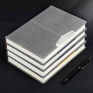 Custom Logo A3 Hardcover Business Cloth Pattern Organizer/Planner Notebook Thread <b>Sewing</b> Leather Cover 80-180 Sheets Work - Product Image 1
