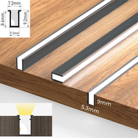 Profils et canaux en alliage d'aluminium pour bandes LED de 5 mm/8 mm/12 mm Série 6000 Anodisés Dimmables CRI 95 Garantie de 3 ans