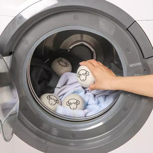 Lingettes en laine réutilisables faites à la main, écologiques, pour adoucissant textile, alternative au conditionneur, réducteur de plis pour machine à laver, nettoyage - Product Image 4