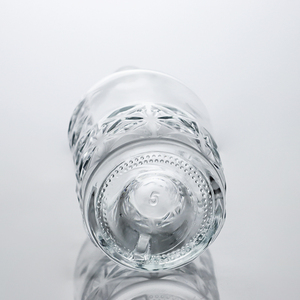 Bouteille de spiritueux en verre facetté sur mesure de luxe 700 ml, bouteille d'emballage pour brandy, <span class=keywords><strong>cognac</strong></span> et alcool, transparente et sculptée - Product Image 4