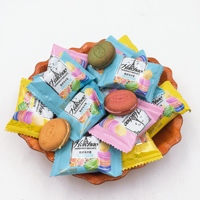 Étiquette privée personnalisée, fard aux fruits, halal, Macaron remplie, crème, biscuits, cookies