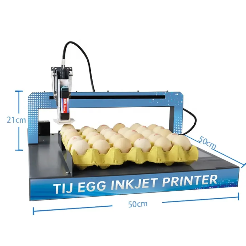 Machine d'impression d'oeufs d'imprimantes de codage de date d'expiration de jet d'encre portative en ligne continue de couleur industrielle