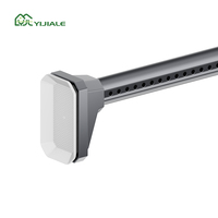 YIJIALE - Barras de Cortina con Resorte de 32 mm y Revestimiento Blanco, de 39.4 a 122 Pulgadas, con Modelado 3D Gratuito, de un Solo Toque, para Apartamento
