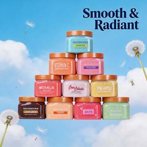 Gommage corporel exfoliant et hydratant en <span class=keywords><strong>gros</strong></span> aux fruits (pêche, pastèque) et au sucre de karité - Product Image 1