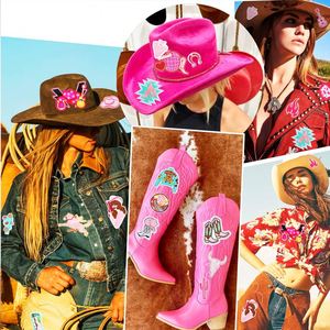 Patchs brodés pour casquettes de camionneur, badges pour vêtements, broderie personnalisée en gros pour petits vêtements de style western cowboy - Product Image 4