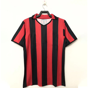 เสื้อฟุตบอลสไตล์ไทยคุณภาพสูง รุ่น 88/89 <span class=keywords><strong>AC</strong></span> Retro สำหรับผู้ใหญ่ แขนสั้น ผลิตจากโพลีเอสเตอร์ รับสกรีนชื่อทีม แห้งเร็ว - Product Image 1