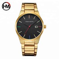 Hanna Martin – montre Simple à Quartz pour hommes, en acier inoxydable, étanche à trois aiguilles, montres uniques, 17552