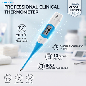 <span class=keywords><strong>COET</strong></span> CE Certificado Personalizar Logo Impermeable IP47 Termómetro Electrónico Médico Clínico Oral Axila Termómetro Digital - Product Image 4