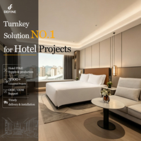 Solution Complète pour l'Aménagement de Projets : Mobilier Hôtelier Personnalisé, Ensemble Complet de Chambre d'Hôtel Moderne, Suite de Chambre pour l'Hôtellerie