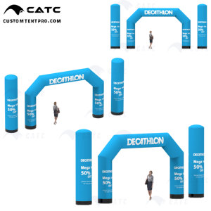 Catc thương hiệu Trọng lượng nhẹ quảng cáo inflatables ngoài trời lớn <span class=keywords><strong>Inflatable</strong></span> vòm và quảng cáo cột cho các sự kiện - Product Image 2