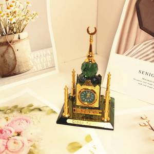 Décoration de maison musulmane, sculpture en verre cristal de la Kaaba, ornements du Ramadan, artisanat en résine, cadeaux et accessoires décoratifs - Product Image 1