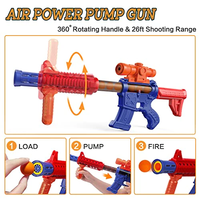 Permainan Tembak-tembakan untuk Anak-anak, Permainan Luar Ruangan, Pistol Peluru Lunak dengan Target Tembak Bergerak dan 2 Pistol Mainan Air Soft Popper dengan 24 Bola Busa