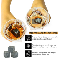 Ensemble de carafe à whisky moderne de haute qualité avec verre et pierres de refroidissement pour whisky Coffret cadeau de Noël pour hommes et femmes