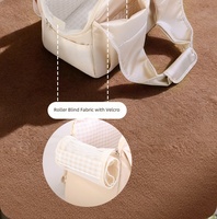 Sac à dos de voyage pour animaux de compagnie en polyester respirant grande capacité, sac à main portable pour chats et chiens
