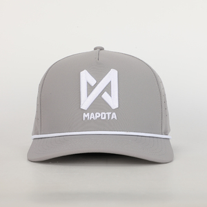 Tùy Chỉnh 5-Bảng Điều Chỉnh Thể Thao Golf Mũ Bóng Chày 100% Polyester Không Thấm Nước Với Laser Cắt Biểu Tượng Cao Su Silicone Vá Hat - Product Image 2