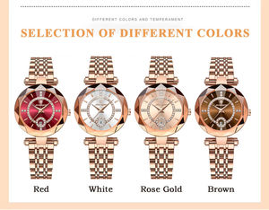Reloj de Cuarzo POEDAGAR 726 para Mujer, de Acero Inoxidable, Resistente al Agua, con Diamantes, de Alta Calidad y Lujo - Product Image 4
