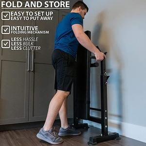 CooSport Fitness Adjustable Folding Barbell Rack <strong>and</strong> <strong>Weight</strong> <strong>Bench</strong> Sit up Incline Decline <strong>Bench</strong> Press for Strength Training - Product Image 2
