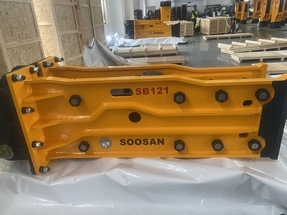 Martillo Hidráulico de Tipo Abierto SOOSAN para Excavadoras de 28T-35T Toneladas, Cincel de 155mm, Amarillo, 1 Año de Garantía, Shandong - Product Image 4