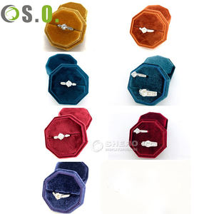 Custom Logo <b>Jewelry</b> Velvet <b>Box</b> Vintage Ring Boxes Jewellery Packaging Velvet <b>Jewelry</b> <b>Gift</b> <b>Box</b> for <b>Jewelry</b> - Product Image 3