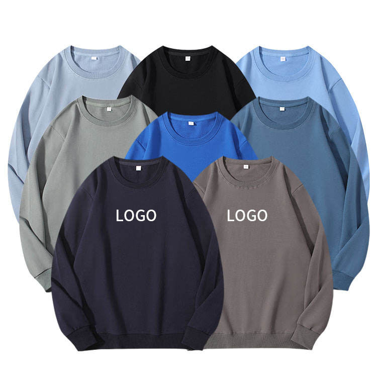 Wholesale High Quality Knitted Men's Sweater Oem Drop Shoulder Crew Neck Men's Sweatshirts Ready To Ship Sweatshirts For Men