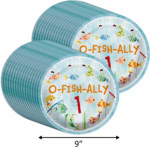 Hot Selling 9-Inch Modern Style Disposal Paper <b>Plate</b> Pack CMYK 9 Theme for Party Decorations Birthday Holidays - Product Image 1