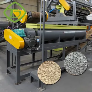 Misturador de fertilizantes orgânicos para resíduos animais, máquina de mistura horizontal de eixo duplo 10-15t/h