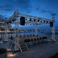 Estructura de Aluminio para Escenario con Abrazaderas, Estructura de Iluminación Resistente para Montaje de Luces DJ y Par