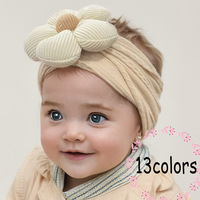 Bandeaux pour bébés filles en nylon, élastiques et doux, avec grands nœuds, disponibles en plusieurs couleurs, adaptés à tous les accessoires capillaires pour bébés.