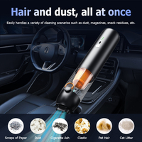 Vacuum Cleaner Mini Portabel 4-in-1 Daya Hisap 15000pa Layar Pintar Tanpa Kabel untuk Mobil dan Rumah