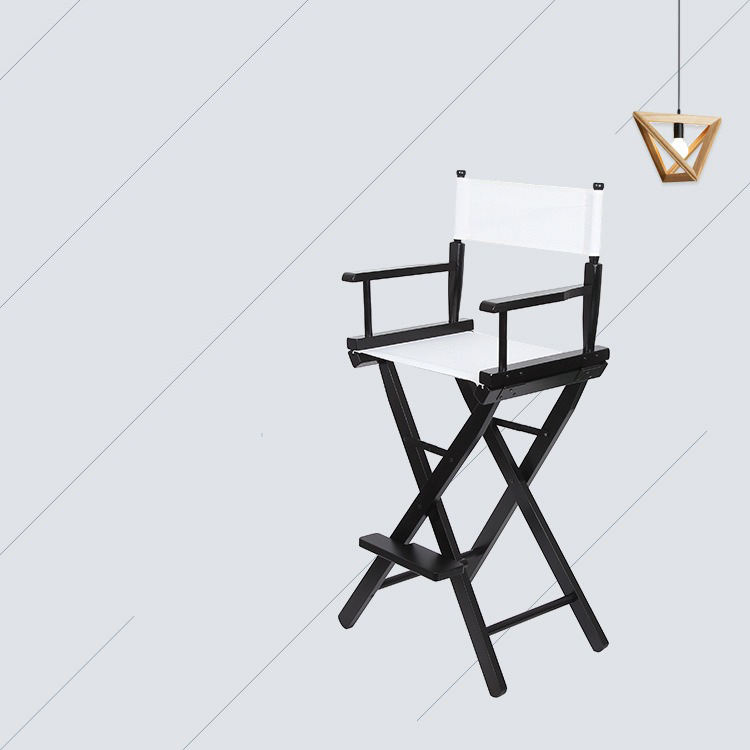 Black chair, white cloth