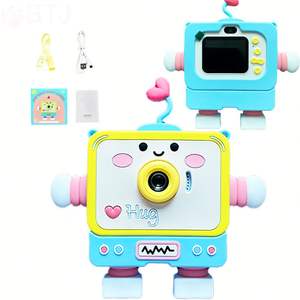 Children Cartoon Robot Camera 1080P HD Kids Digital Camera ABS Cases 180 Wide Angle 32GB Built-in <b>Memory</b> Toys Birthday <b>Gifts</b> - Product Image 1