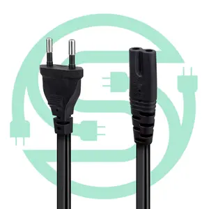Senye Cable Factory Direct European Figure 8 To 2 Pin AC Plug Power Cord For Monitor Printer Adapter